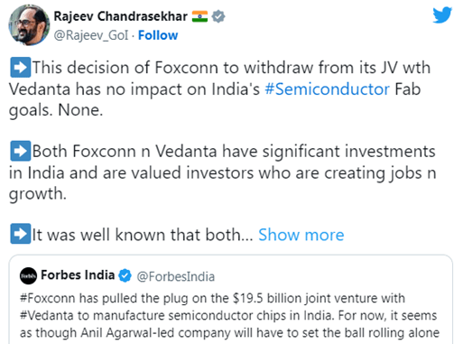 Foxconn's Exit from Vedanta JV Casts Doubt on India's Chip-Making Plans 3 image 54