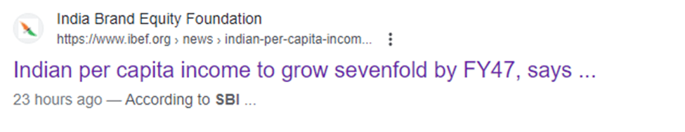 India's Per Capita Income Poised to Surge to Rs. 14.7 Lakh by FY47, Reveals SBI Report 3 image 66