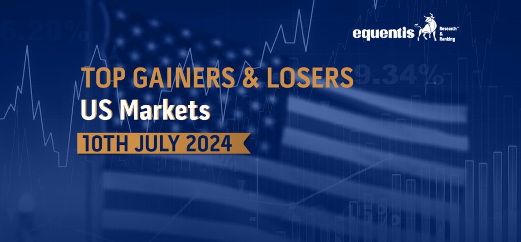 US Stock Market: Top Gainers & Losers -10th July 2024 6 top gainer and loser us market 10 july