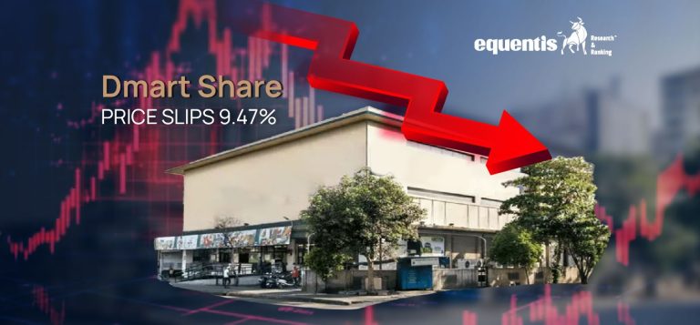 dmart share price slips