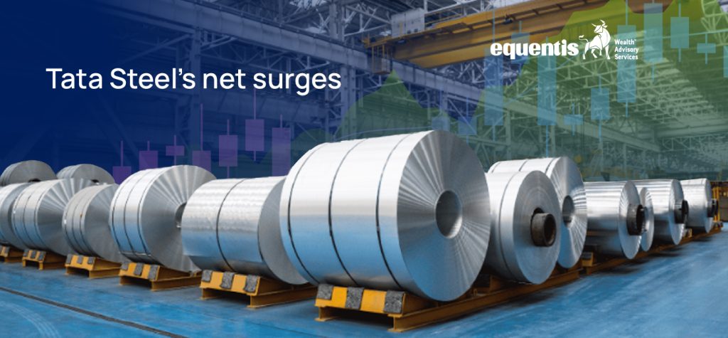 Tata Steels net surges over 4 fold to Rs 3183cr in Q2