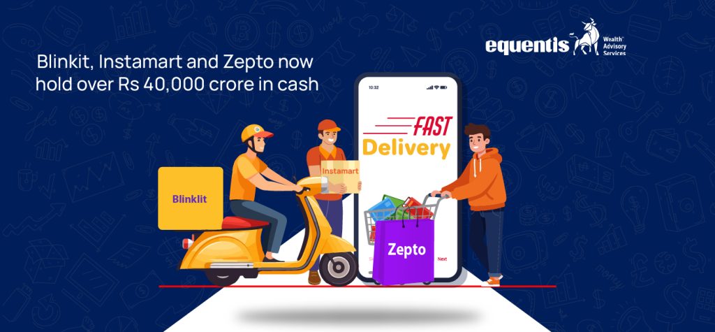 Blinkit Instamart and Zepto Build Massive ₹40,000 Crore Cash Pile 7 Blinkit Instamart and Zepto now hold over Rs 40000 crore