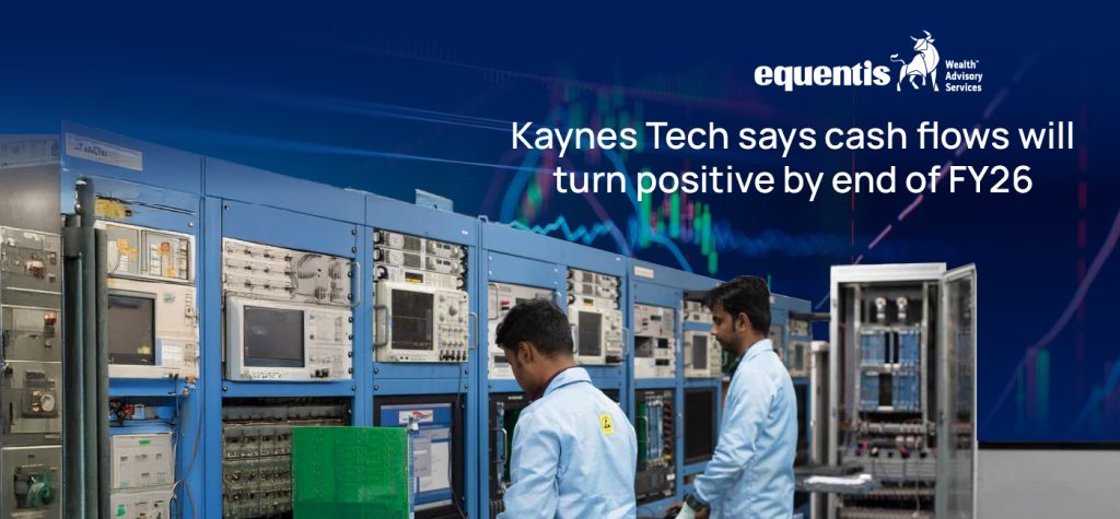 Kaynes Tech says cash flows will turn positive by end of FY26 but stock falls another 7