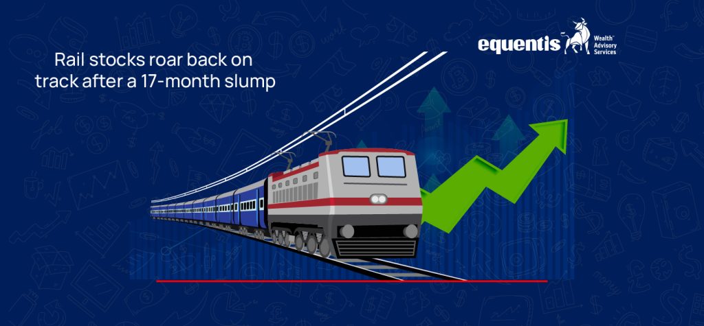 Rail stocks roar back on track after a 17 month slump