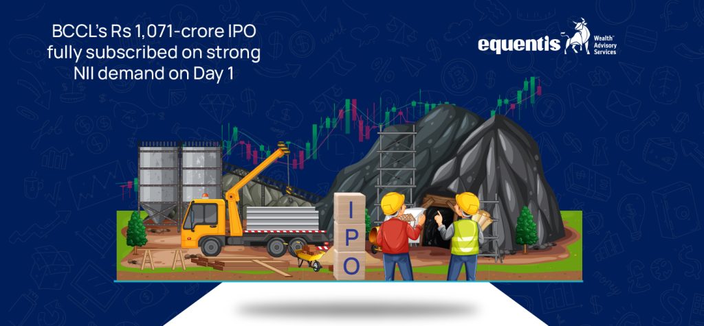 BCCLs Rs 1071 crore IPO fully subscribed on strong NII demand on Day 1