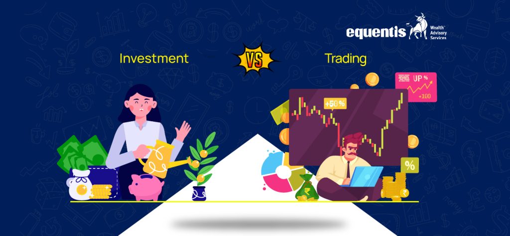 What is the difference between stock market investment and trading