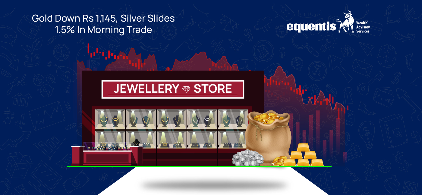 Gold Down Rs 1,145, Silver Slides 1.5% In Morning Trade: Check City-Wise Prices