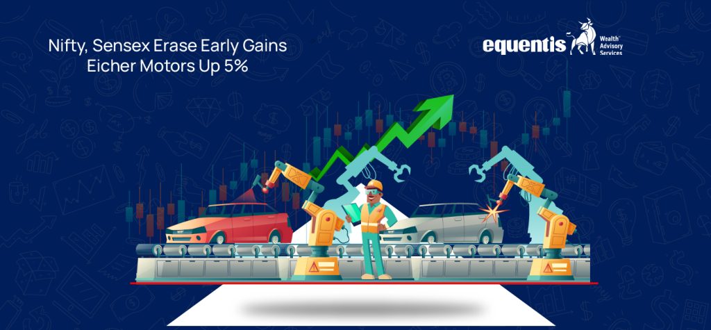 Nifty, Sensex Erase Early Gains; Eicher Motors Up 5%, BHEL Falls 7 Nifty, Sensex Erase Early Gains; Eicher Motors Up 5%, BHEL Falls