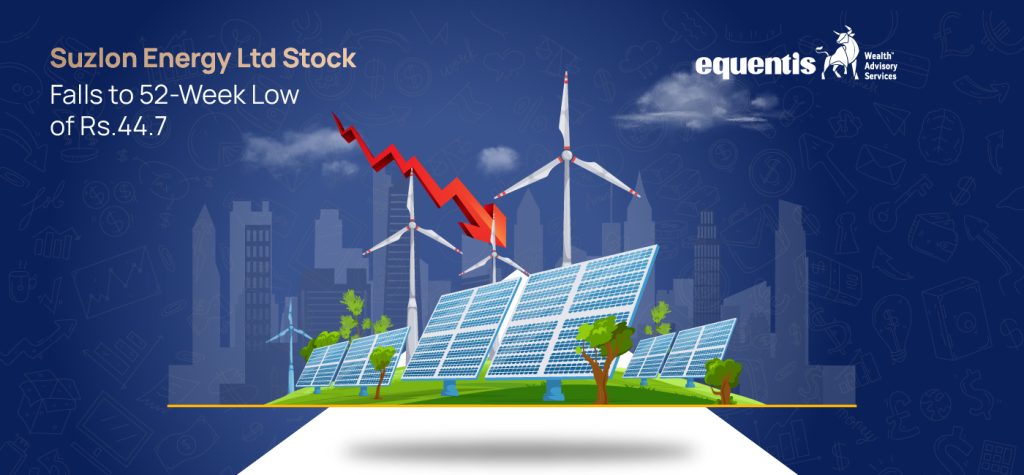 Suzlon Energy Ltd Stock Falls to 52 Week Low of Rs.44.7