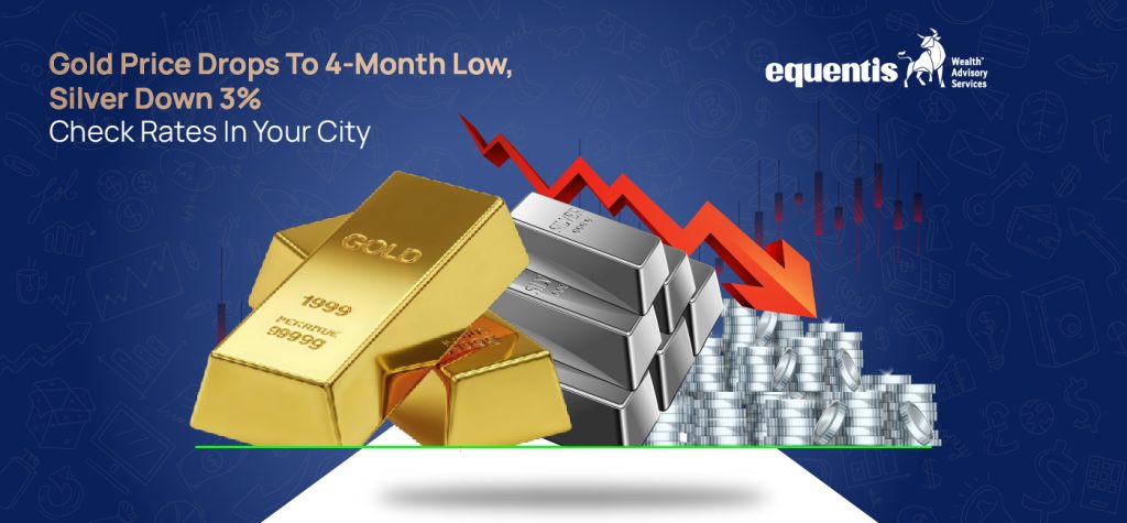 Gold Price Drops To 4 Month Low, Silver Down 3 Percent: Check Rates In Your City