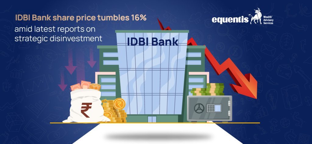 IDBI Bank share price tumbles 16 amid latest reports on strategic disinvestment