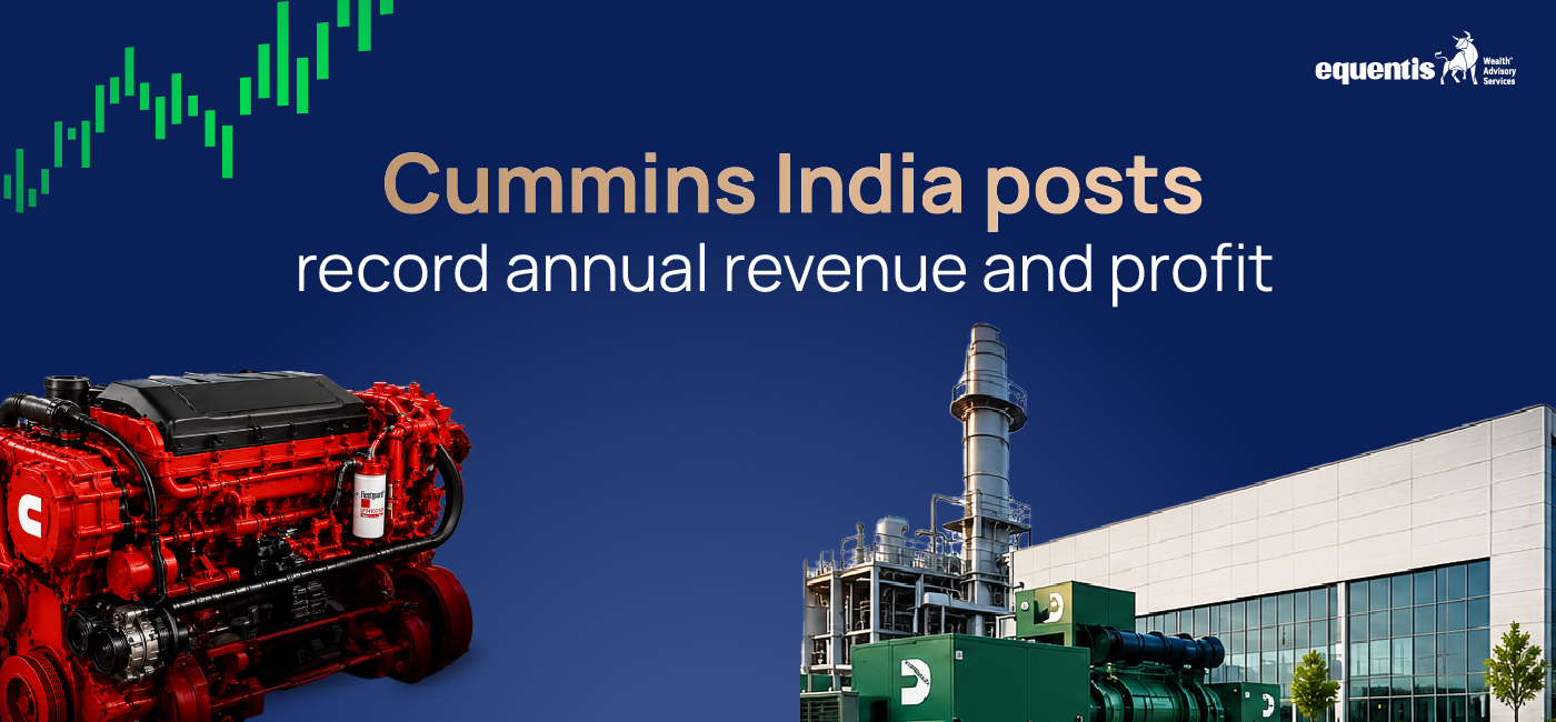 Cummins India Posts Record Annual Revenue and Profit; Shares Surge 12%