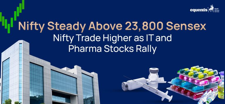 Nifty Steady Above 23,800: Sensex, Nifty Trade Higher as IT and Pharma Stocks Rally