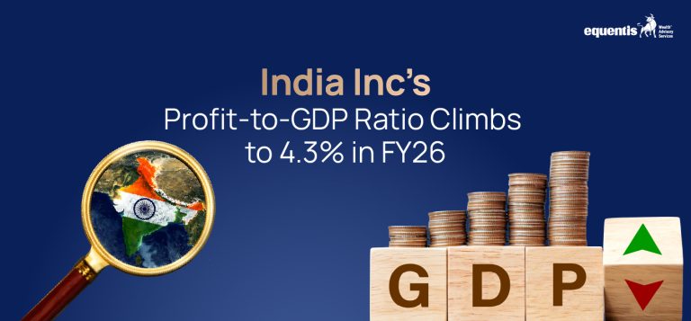 India Inc’s Profit-to-GDP Ratio Climbs to 4.3% in FY26: What It Signals for the Economy and Markets