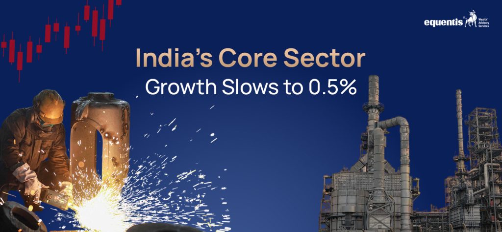 India’s Core Sector Growth Slows to 0.5%: What It Means for the Economy and Investors