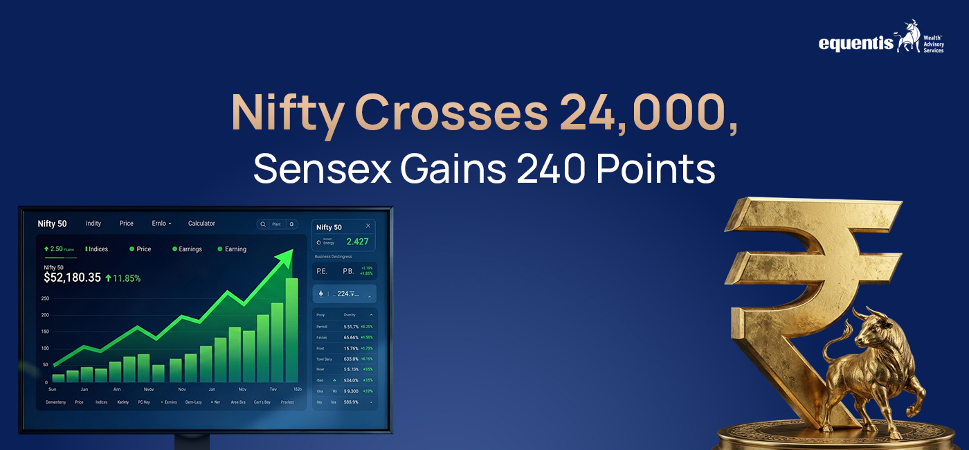 Nifty Crosses 24,000, Sensex Gains 240 Points: What Is Driving the Market Rally?