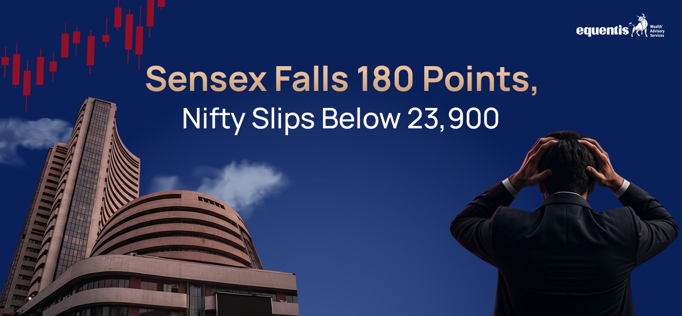 Sensex Falls 180 Points, Nifty Slips Below 23,900: What Triggered the Market Decline and What Should Investors Do?