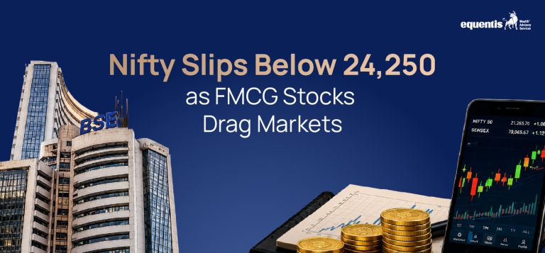 Nifty Slips Below 24,250 as FMCG Stocks Drag Markets: What’s Behind Today’s Decline?