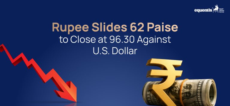 Rupee Slides 62 Paise to Close at 96.30 Against U.S. Dollar: Why the Indian Currency Weakened and What It Means