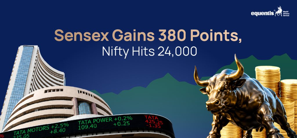 Sensex Gains 380 Points, Nifty Hits 24,000: What Drove Today's Market Rally? 8 Sensex Gains 380 Points, Nifty Hits 24,000: What Drove Today’s Market Rally?