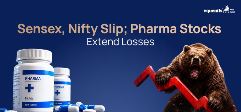 Sensex, Nifty Slip; Pharma Stocks Extend Losses