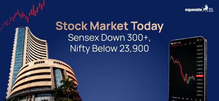 Stock Market Today: Sensex Down 300+, Nifty Below 23,900 Amid Weak Global Cues