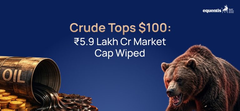 Crude Tops $100: ₹5.9 Lakh Cr Market Cap Wiped Out as Markets React