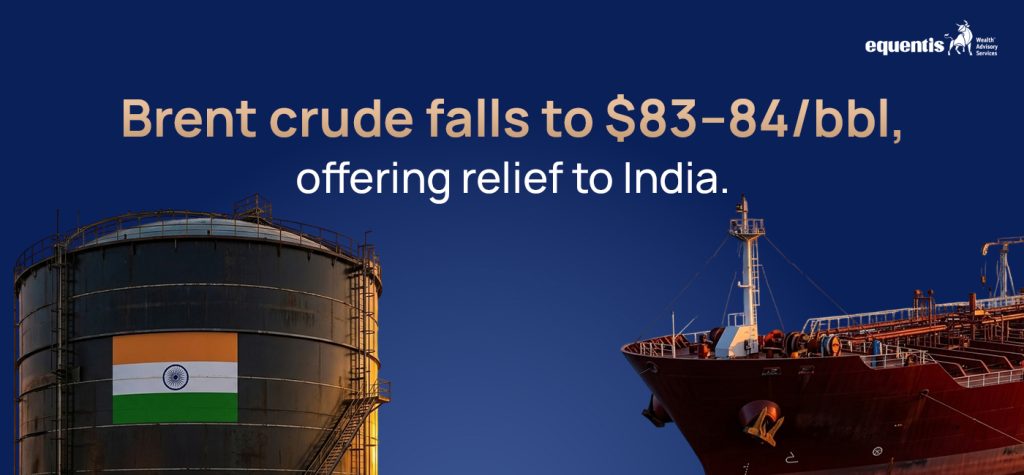 Brent Crude Falls to $83–84 per Barrel: Why Lower Oil Prices Could Bring Relief to India