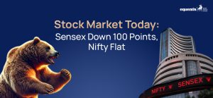 Stock Market Today: Sensex Down 100 Points, Nifty Flat