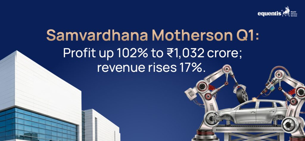 Samvardhana Motherson Q1 Results: Profit Surges 102% to ₹1,032 Crore, Revenue Rises 17%