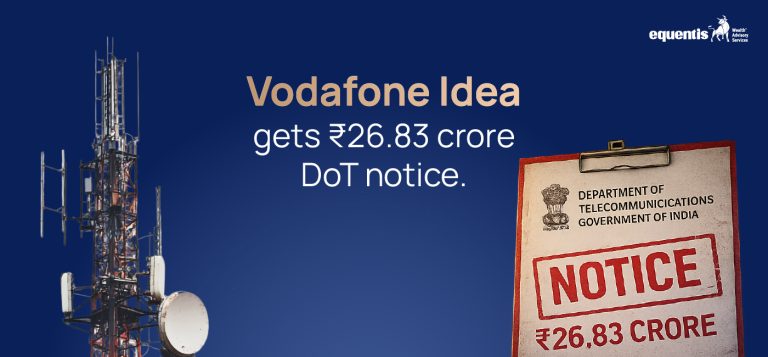 Vodafone Idea Receives ₹26.83 Crore DoT Notice: What It Means for the Telecom Operator and Investors