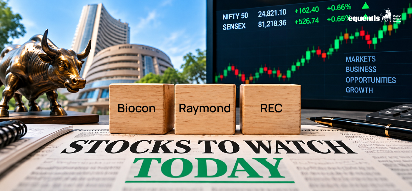 Stocks to Watch: Biocon, Raymond, REC, Piramal Finance in Focus Today